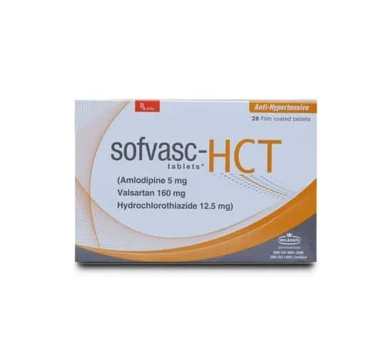 Sofvasc HCT 5/160/12.5mg Tablet (14 tablets)