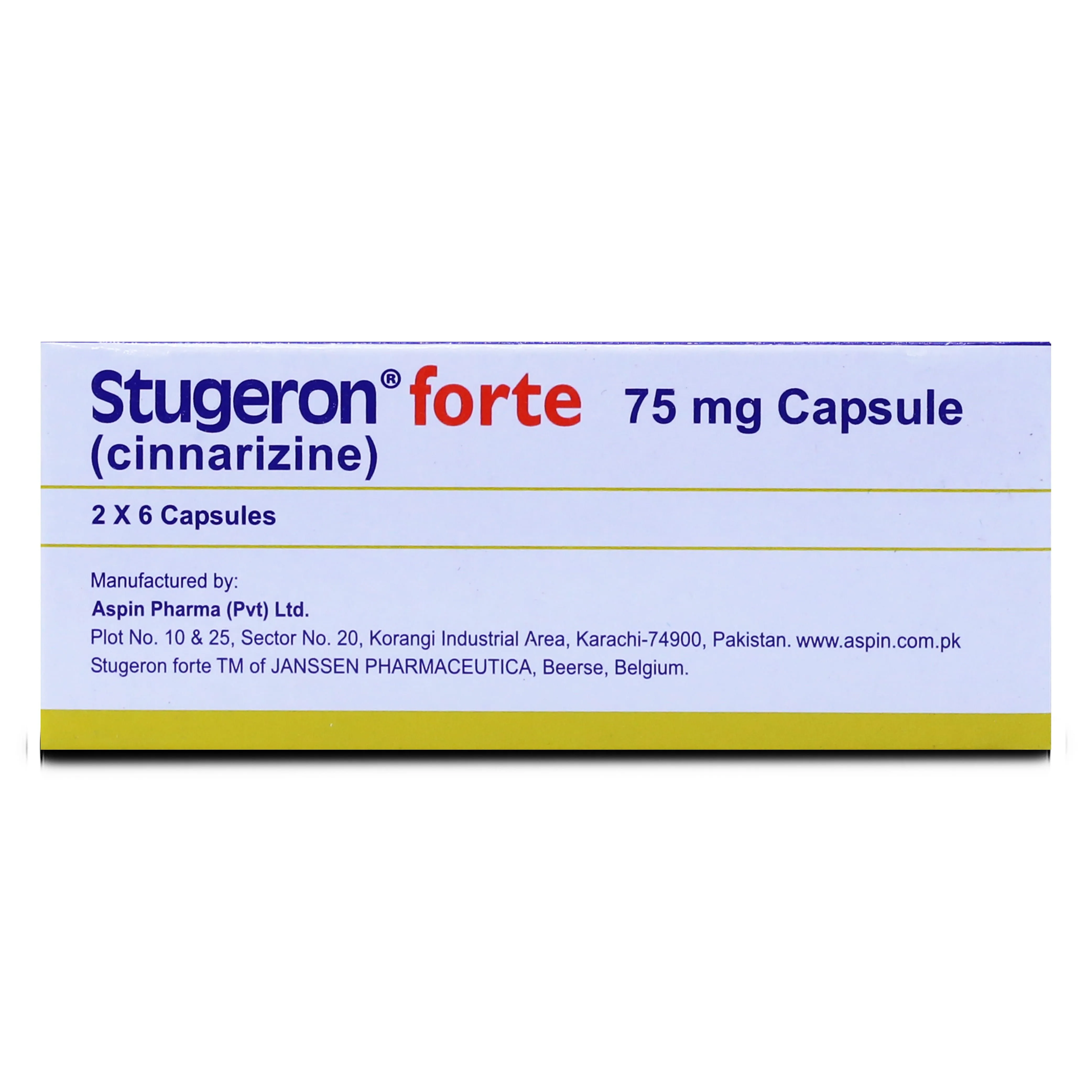 Stugeron Forte 75mg Capsule (6 tablets)