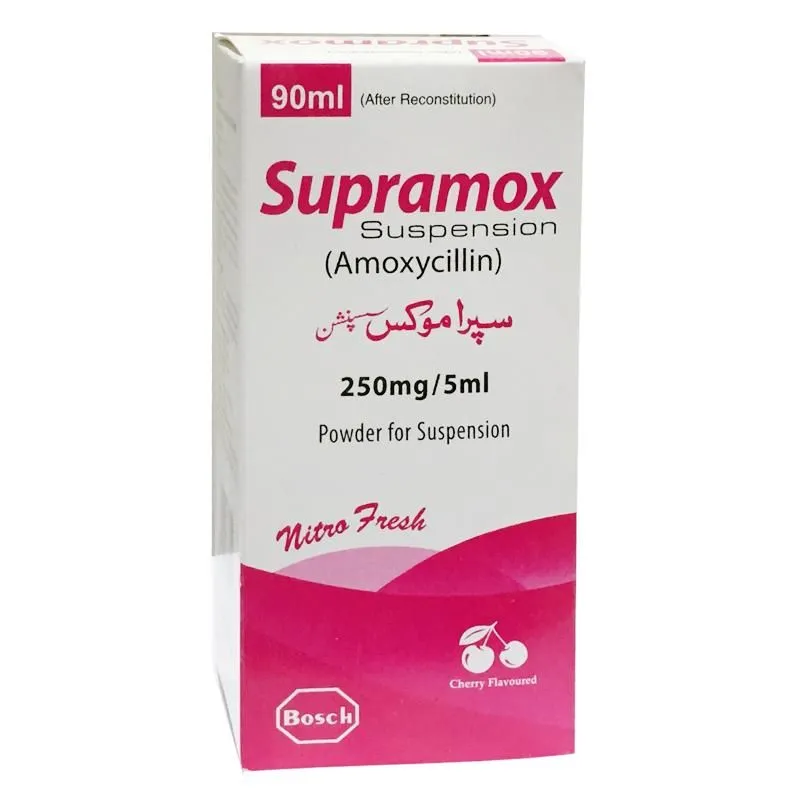 Supramox 250mg/5ml Suspension 90 ml