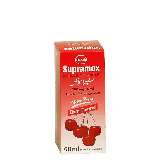 Supramox 250mg/5ml Suspension 60 ml