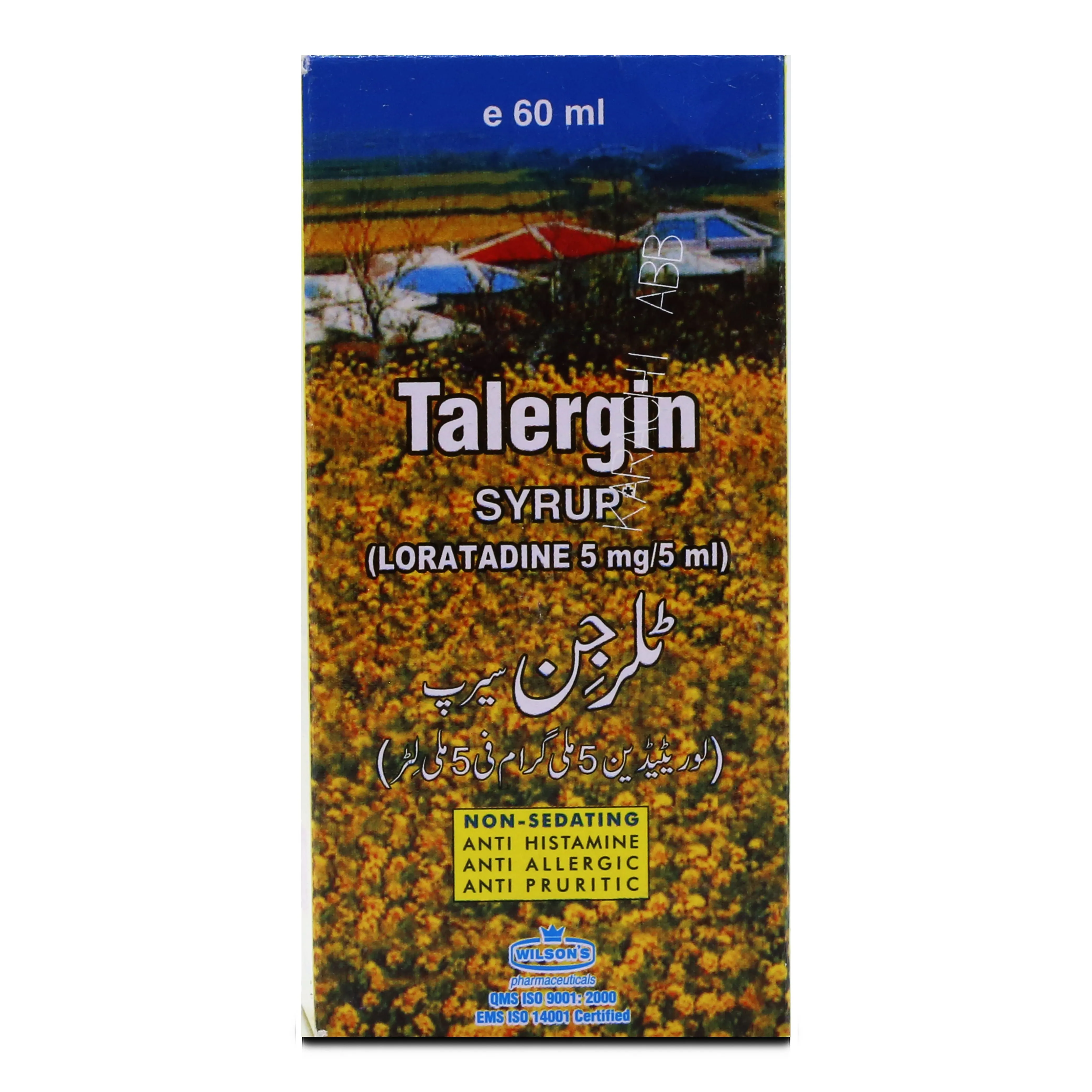 Talergin 5mg/5ml Syrup 60 ml