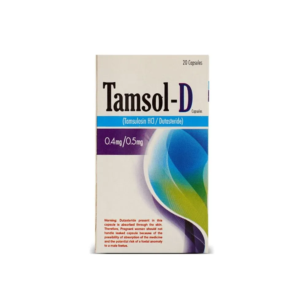 Tamsol D 0.5mg+0.4mg Capsule (20 tablets)