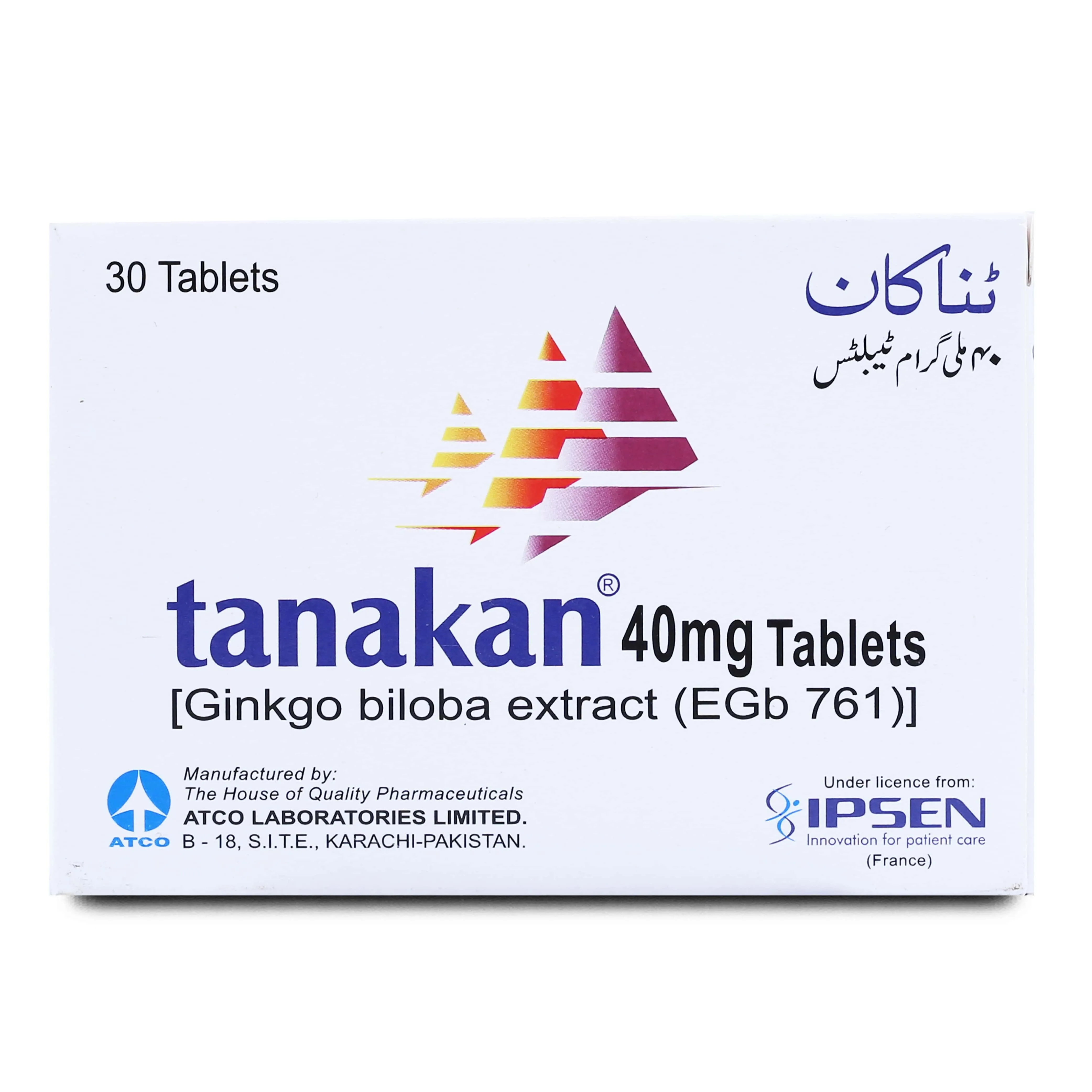 Tanakan 40mg Tablet (15 tablets)