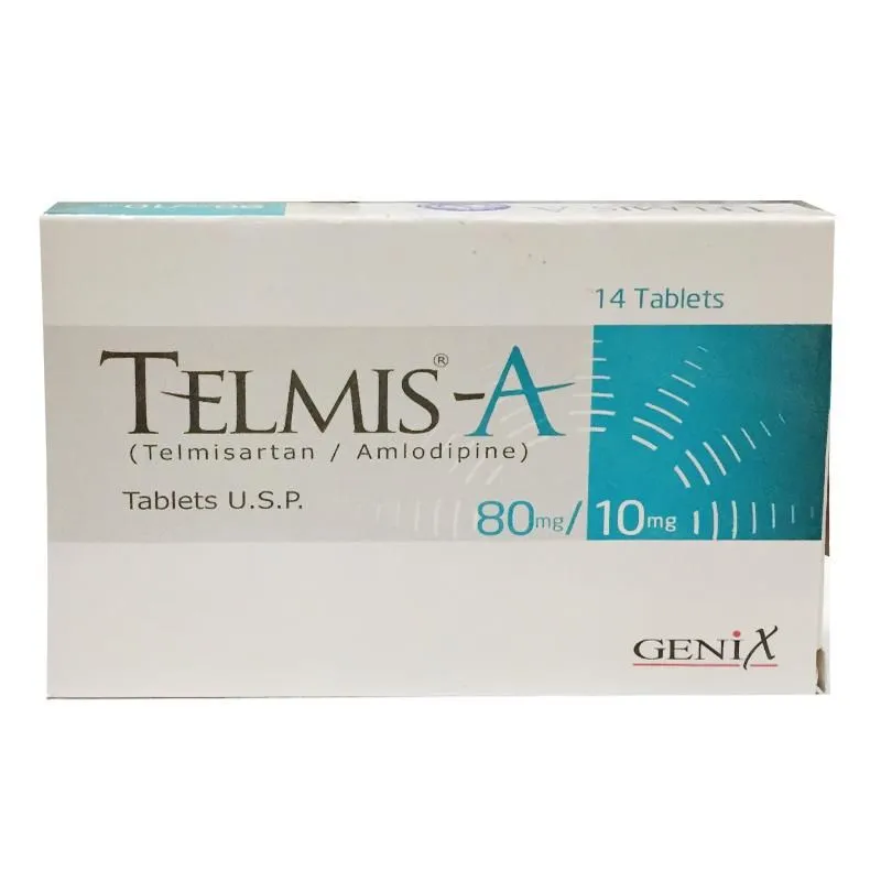 Telmis-A 10mg+80mg Tablet (x2 Strips)