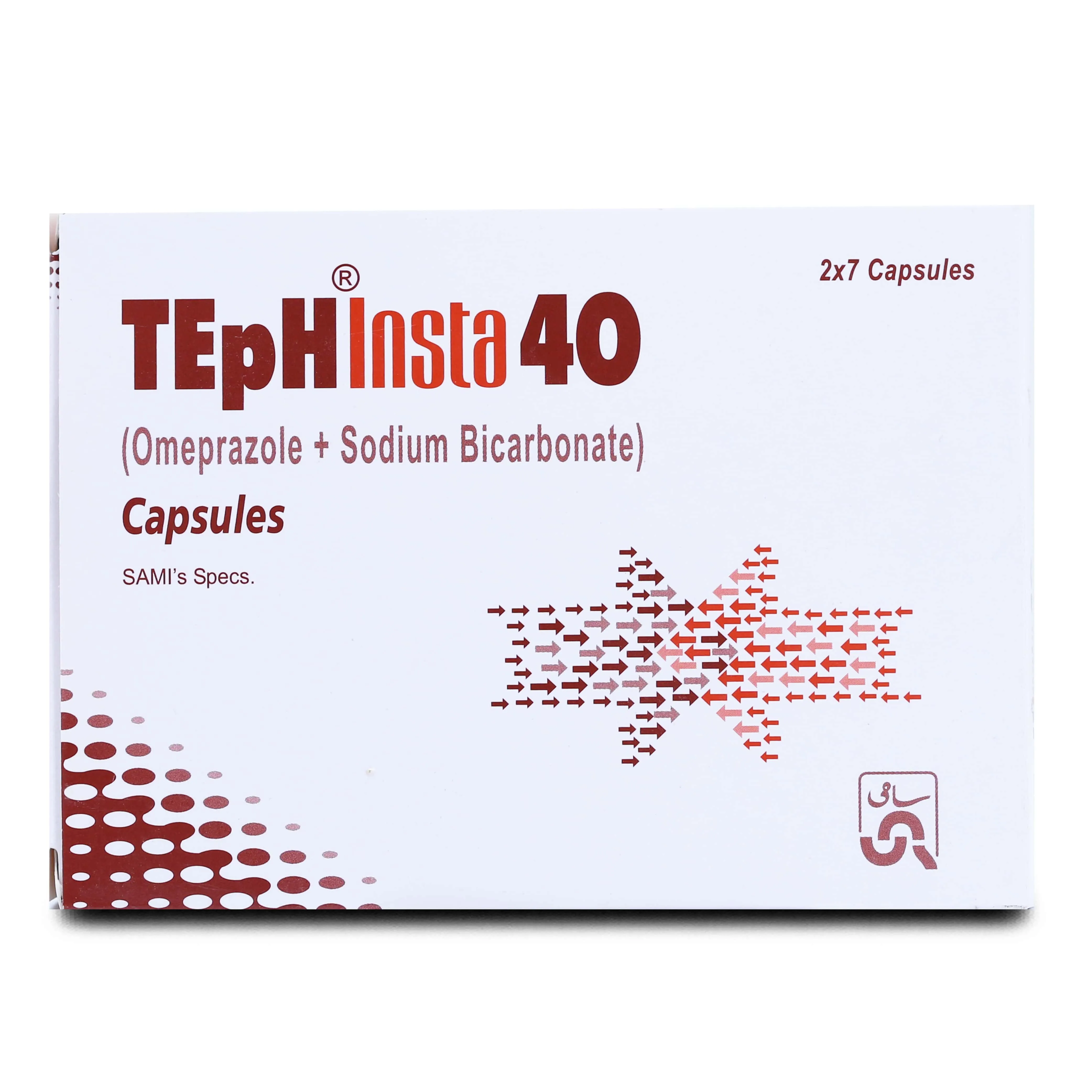 Teph Insta 40mg+1100mg Capsule (7 tablets)