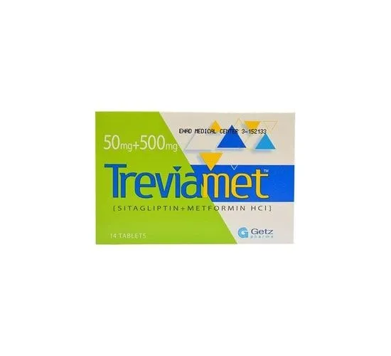 Treviamet 50mg+500mg Tablet (x2 Strips)