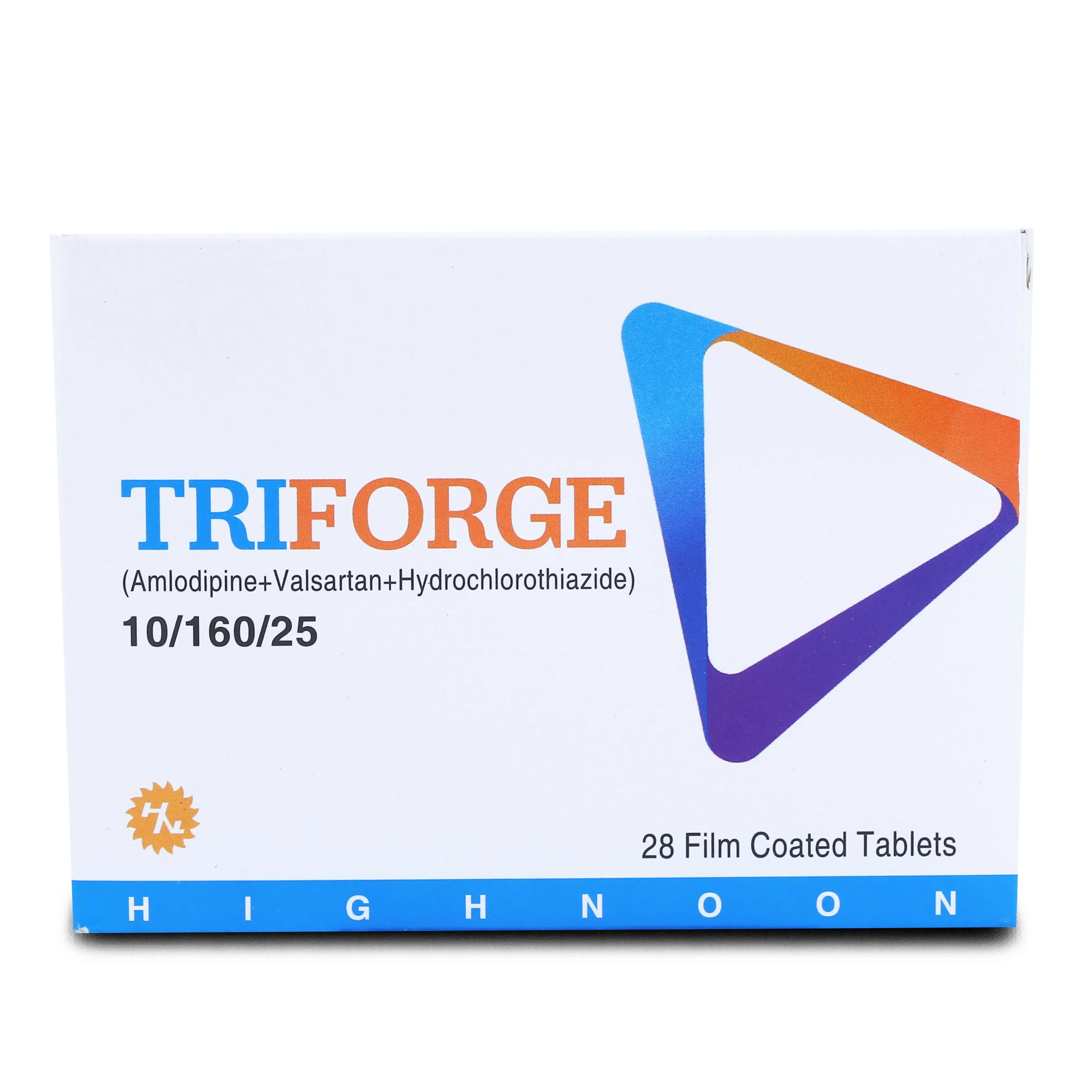 Triforge 10/160/25mg Tablet (x4 Strips)
