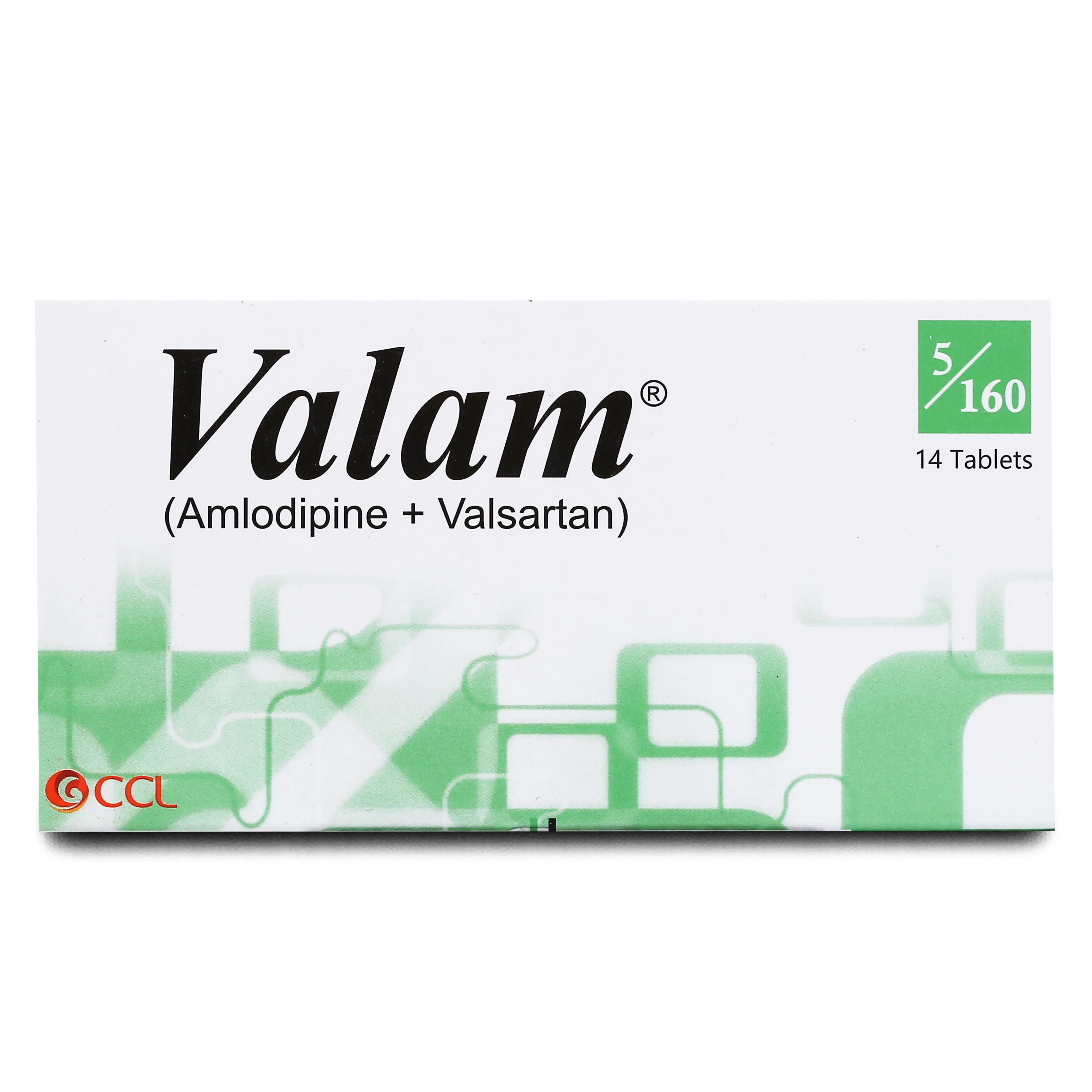 Valam 5mg+160mg Tablet (7 tablets)