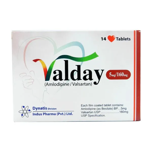 Valday 5mg/160mg Tablet (7 tablets)
