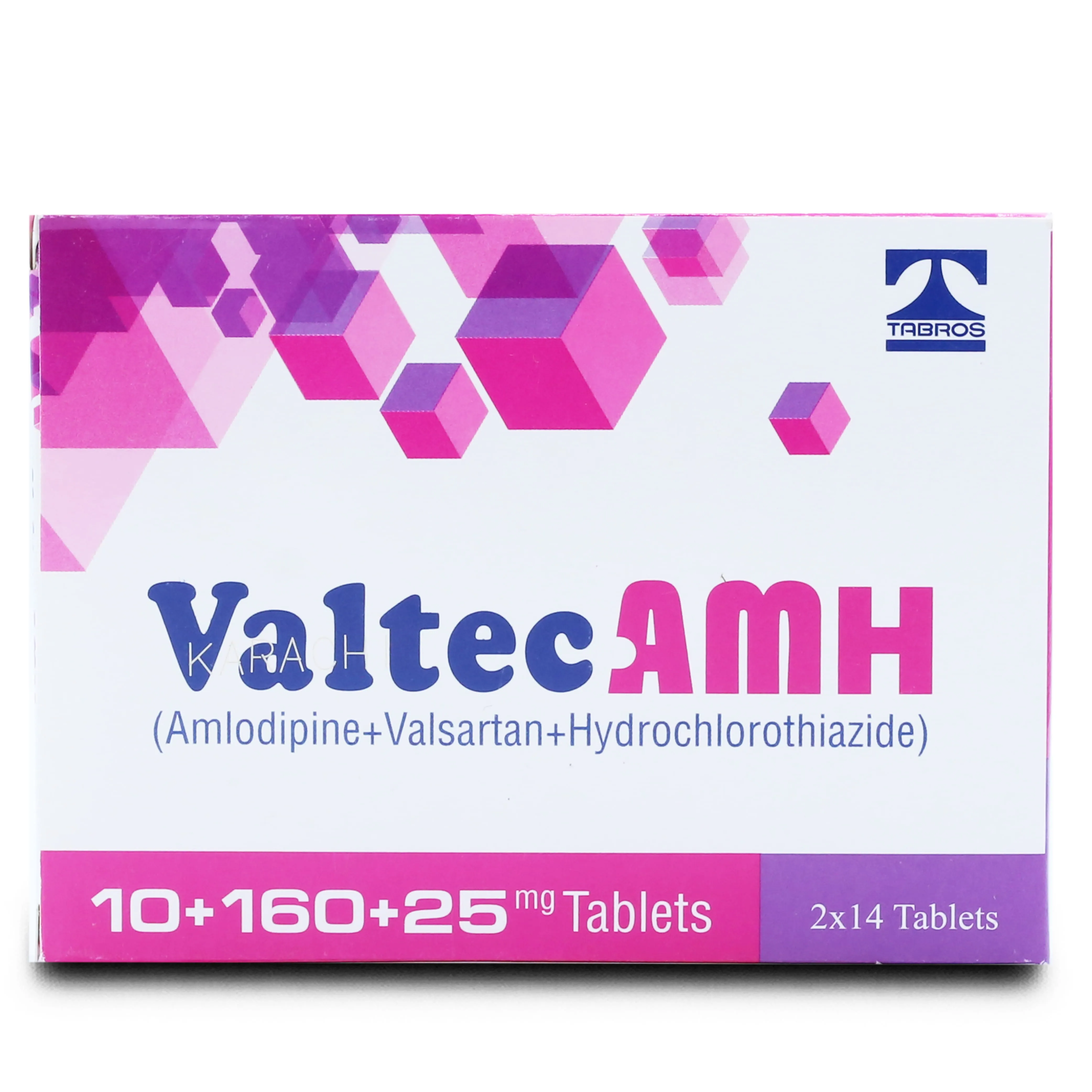 Valtec AMH 10mg+160mg+25mg Tablet (x2 Strips)