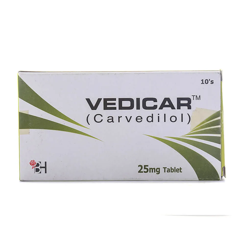 Vedicar 25mg Tablet (10 tablets)