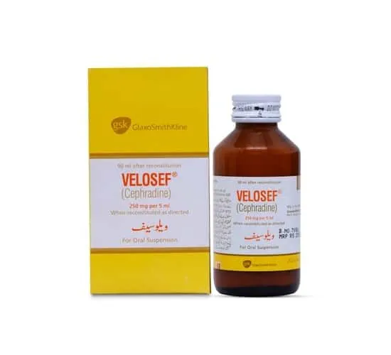 Velosef 250mg/5ml Suspension 90 ml