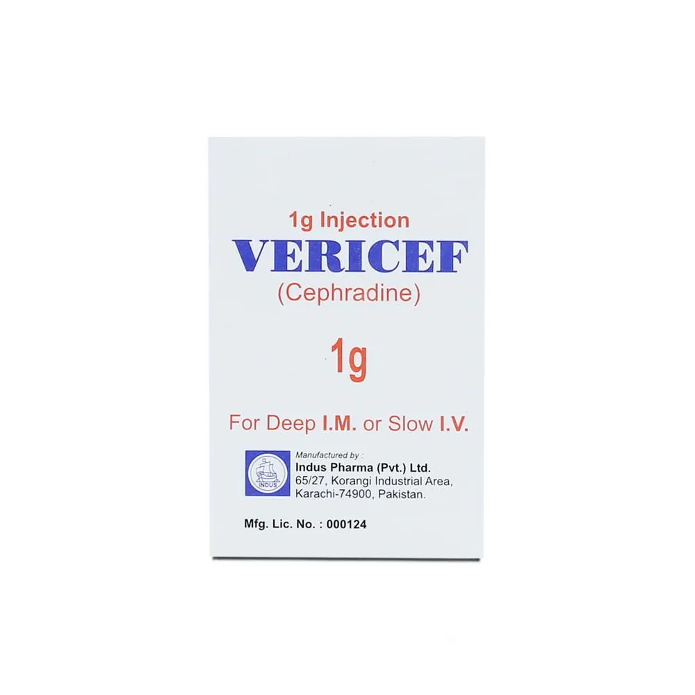 Vericef 1gm Injection 1 vial