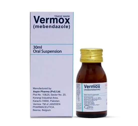 Vermox 100mg/5ml Suspension 30 ml