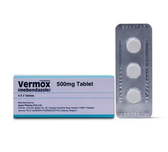 Vermox 500mg Tablet (3 tablets)