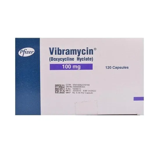 Vibramycin 100mg Capsule (6 tablets)