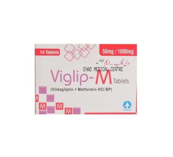 Viglip-M 50mg+1000mg Tablet (x2 Strips)