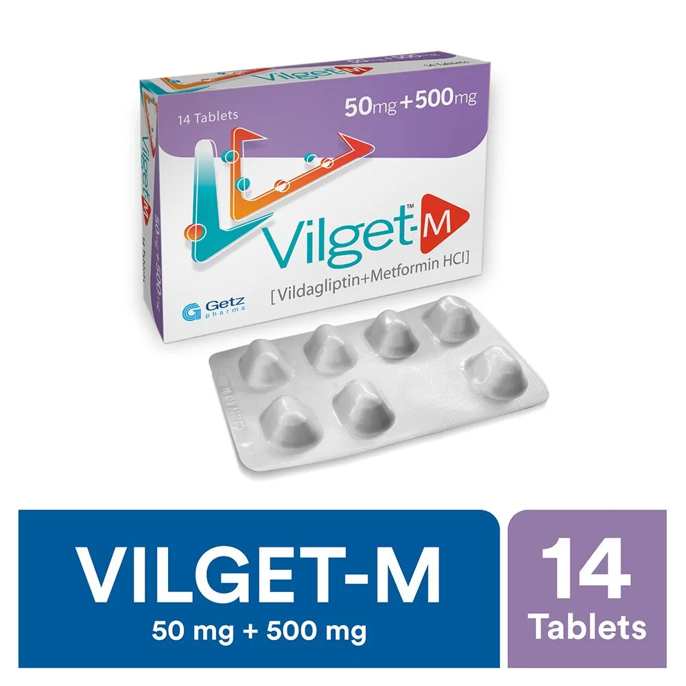Vilget-M 50mg+500mg Tablet (x2 Strips)