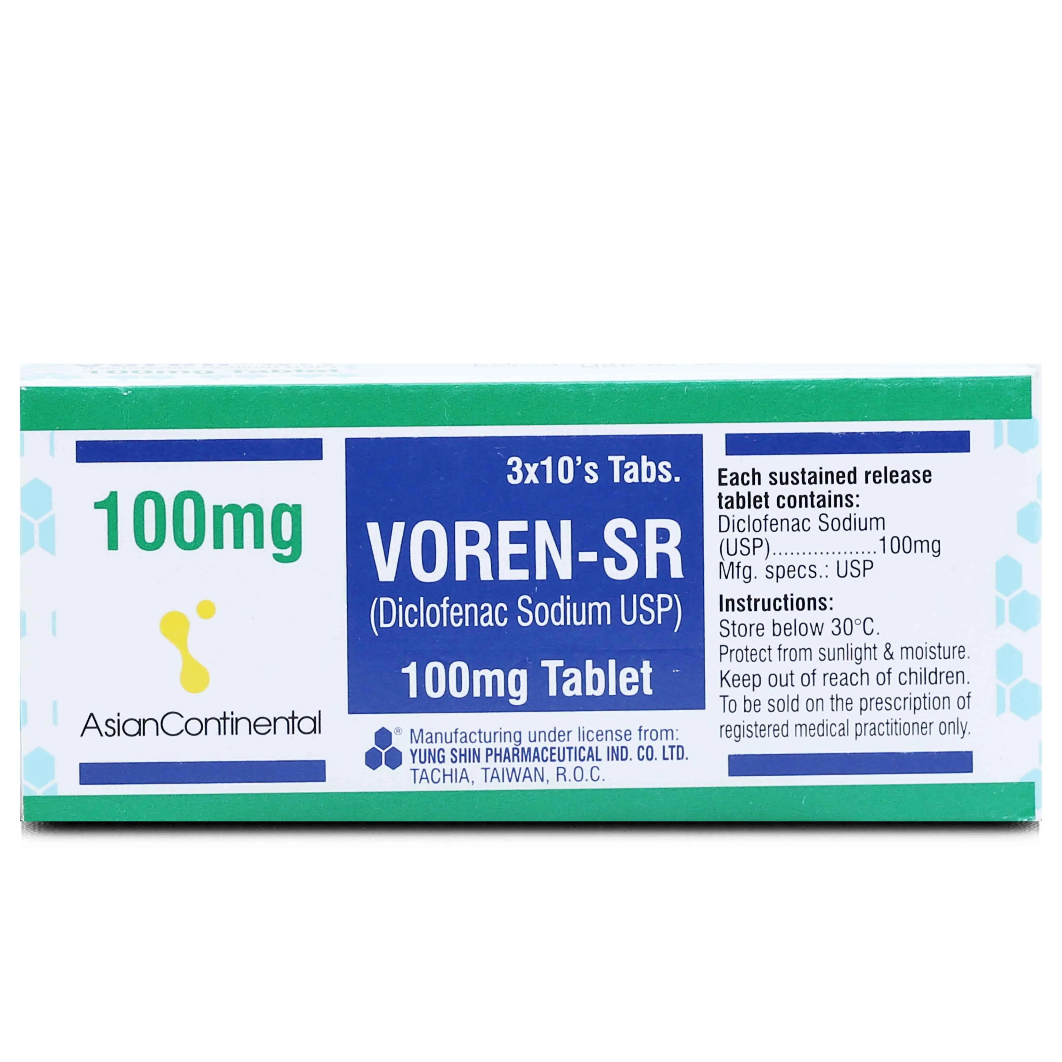Voren SR 100mg Tablet (x3 Strips)