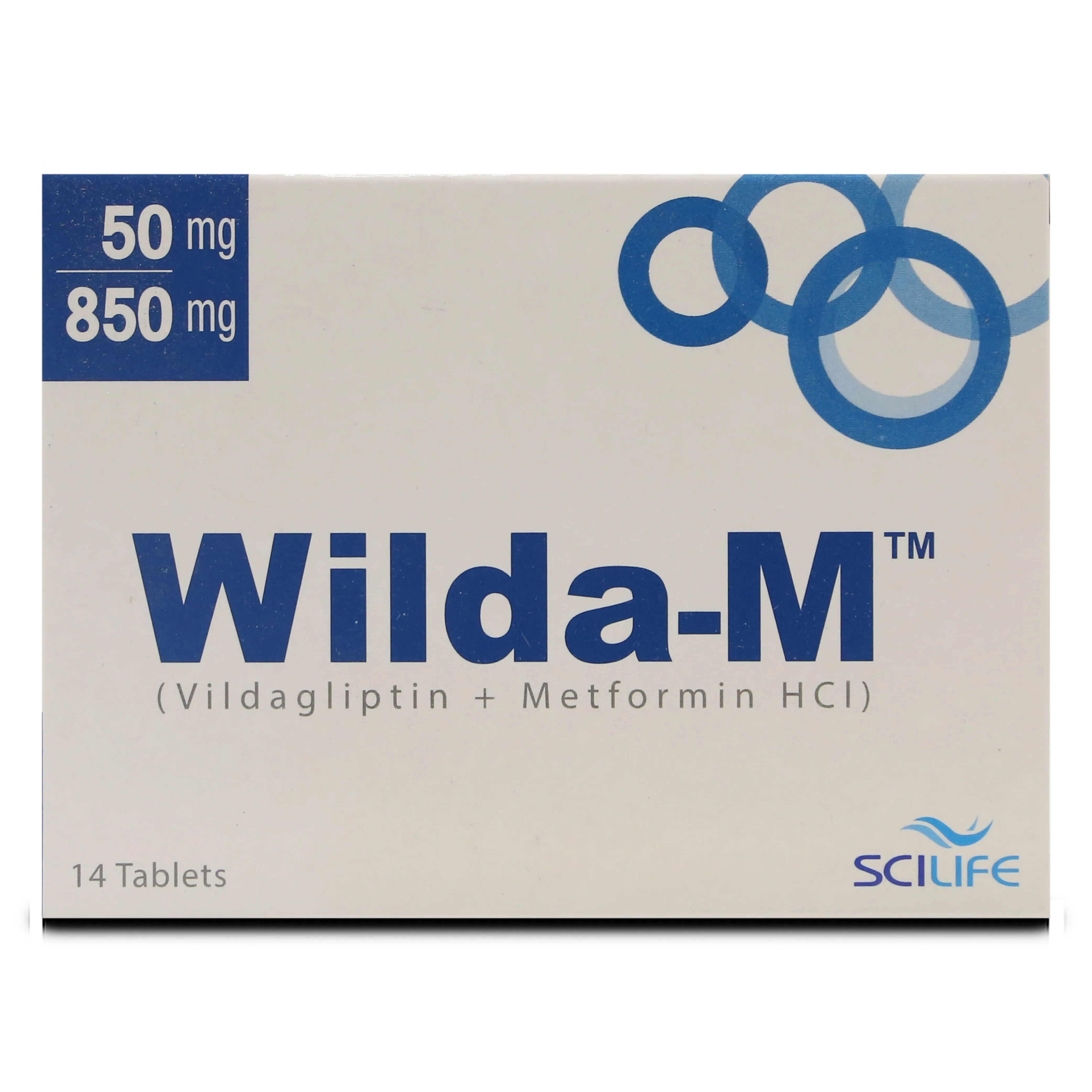 Wilda-M 50mg/850mg Tablet (x2 Strips)