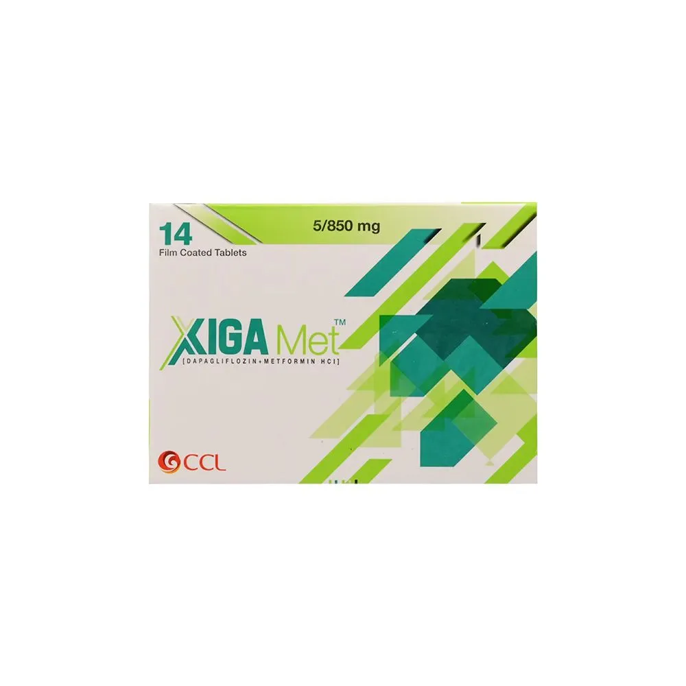 Xiga-Met 5/850mg Tablet (x2 Strips)