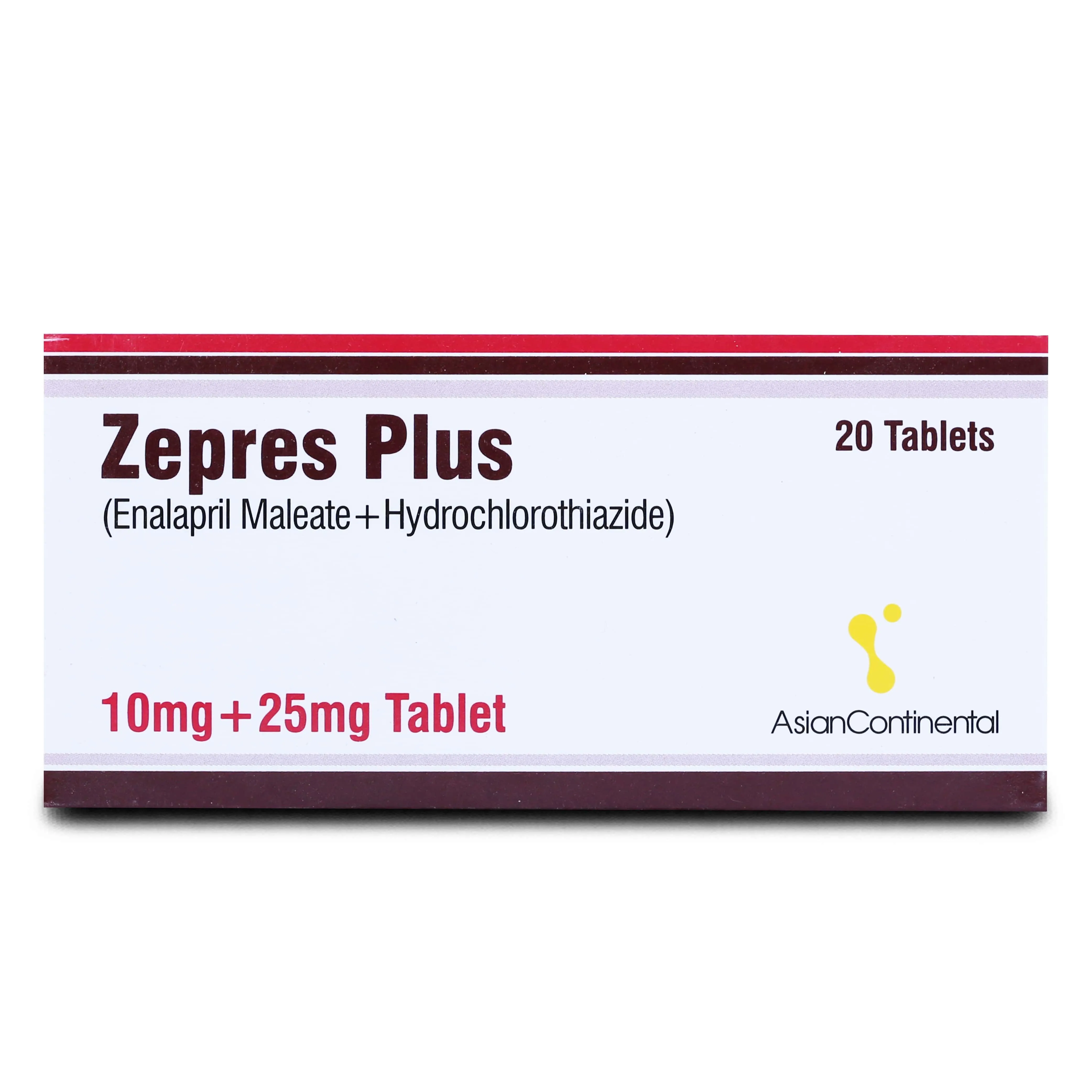 Zepres Plus 10mg+25mg Tablet (x2 Strips)