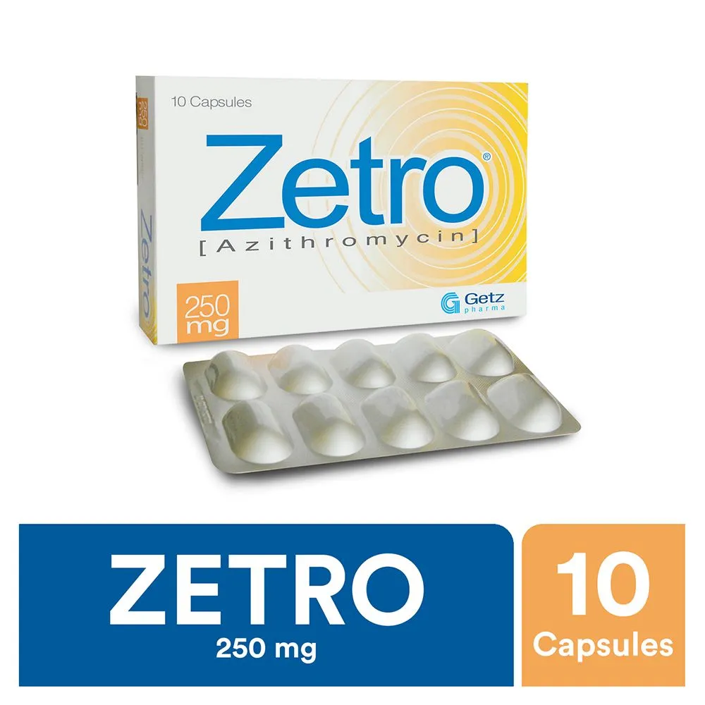 Zetro 250mg Capsule (10 tablets)