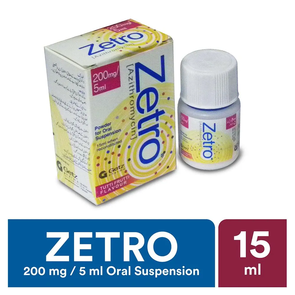 Zetro Dry 200mg/5ml Suspension 15 ml